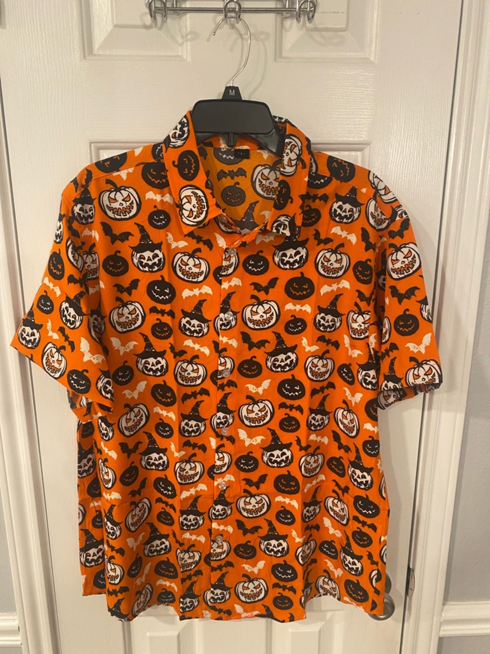 Halloween Pumpkin Print Hawaiian shirt